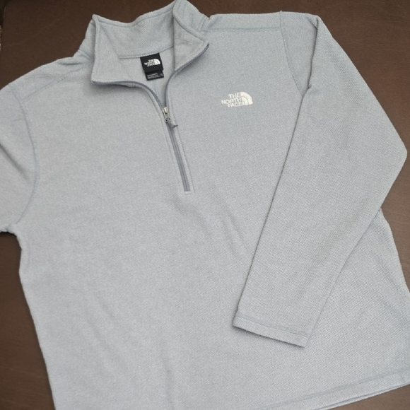 THE NORTH FACE Men's Gray Sweater Quarter Zip 2XL Fleece Pullover Sweatshirt - Picture 1 of 6